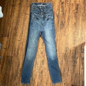 Two Hollister super skinny jeans